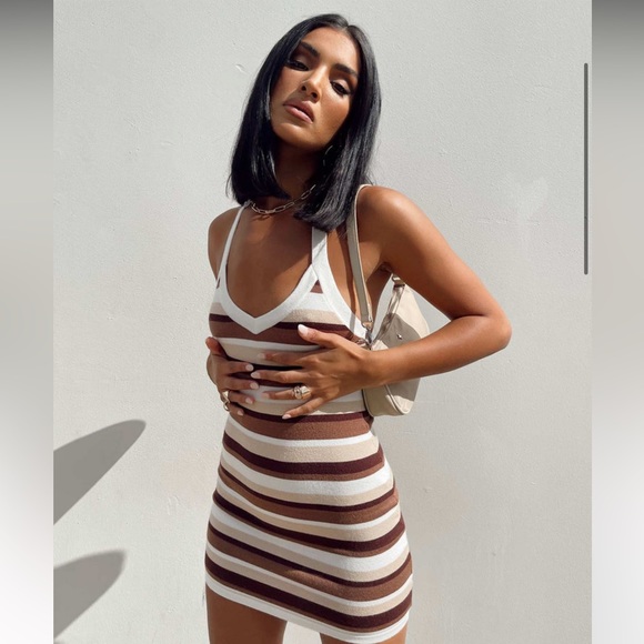 Princess Polly Dresses & Skirts - Princess Polly CIRO MINI DRESS BROWN